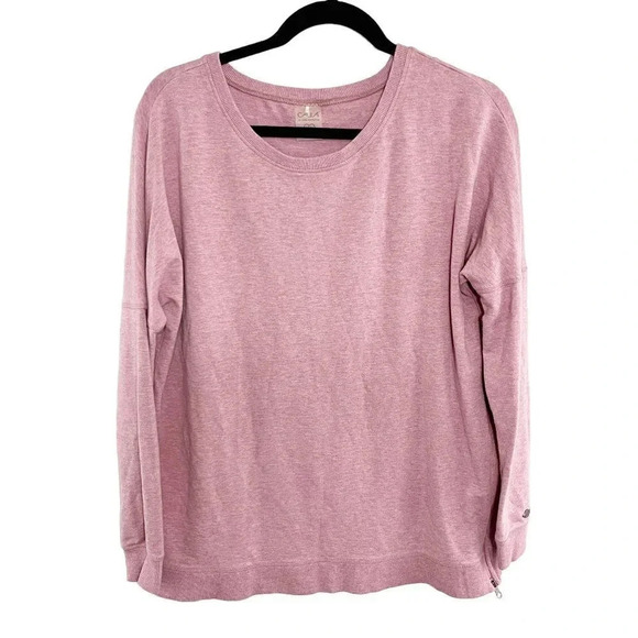 Calia by Carrie Underwood Pink Effortless Side Zip Pullover Sweatshirt Medium - Picture 1 of 8